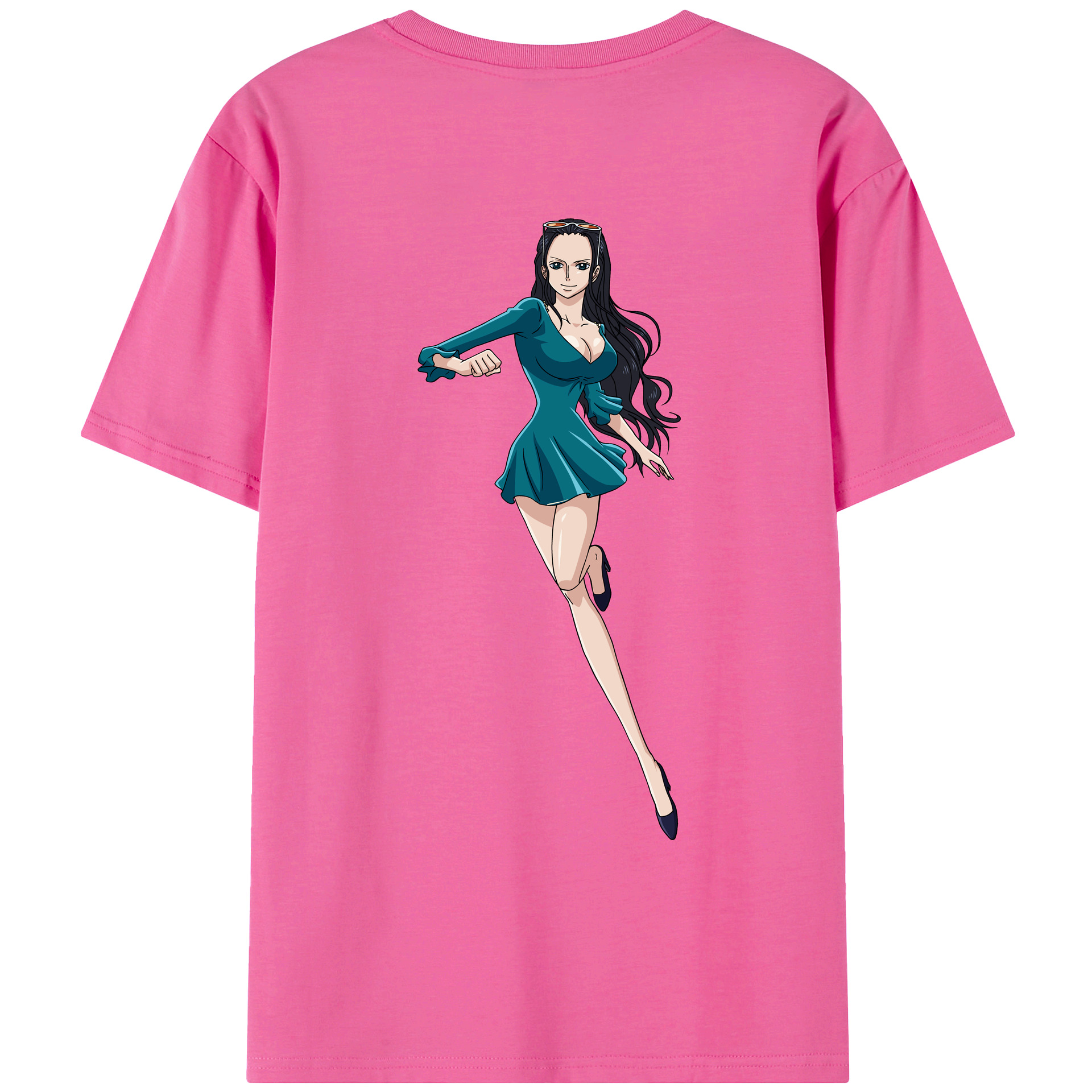ワンピース ニコ・ロビン ONE PIECE Nico Robin レディース半袖Tシャツ(バックプリント)